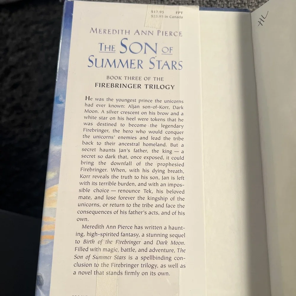 The Son‎ of Summer Stars Hardcover Meredith A. Pierce